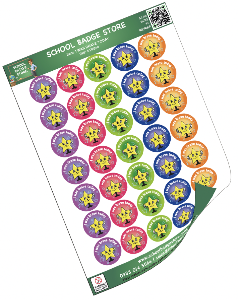 I was brave today -  Stickers-1
