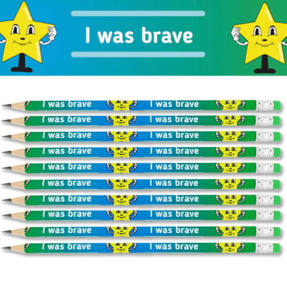 I was brave (pack of 10 pencils)-0