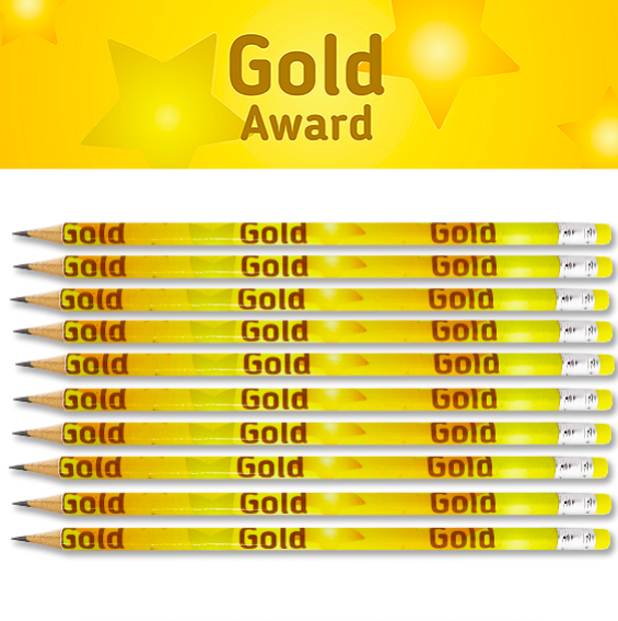 Gold Award (pack of 10 pencils)-0
