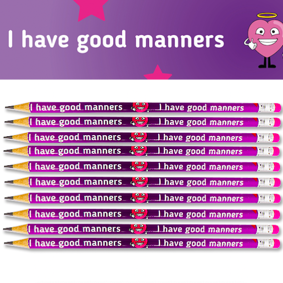 I have good manners (pack of 10 pencils)-0