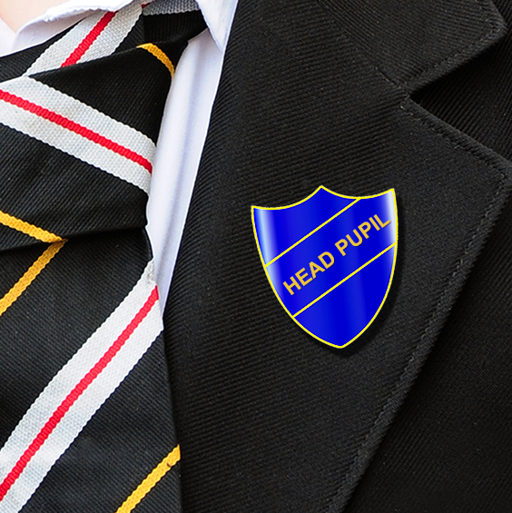 HEAD PUPIL SHIELD BADGE BLUE-1
