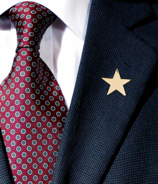 Gold Flat Star Badge-1