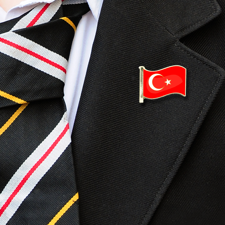 Turkey Flag Badge on Lapelle-1