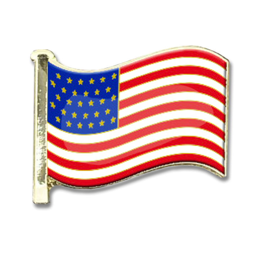 USA Flag Badge-0